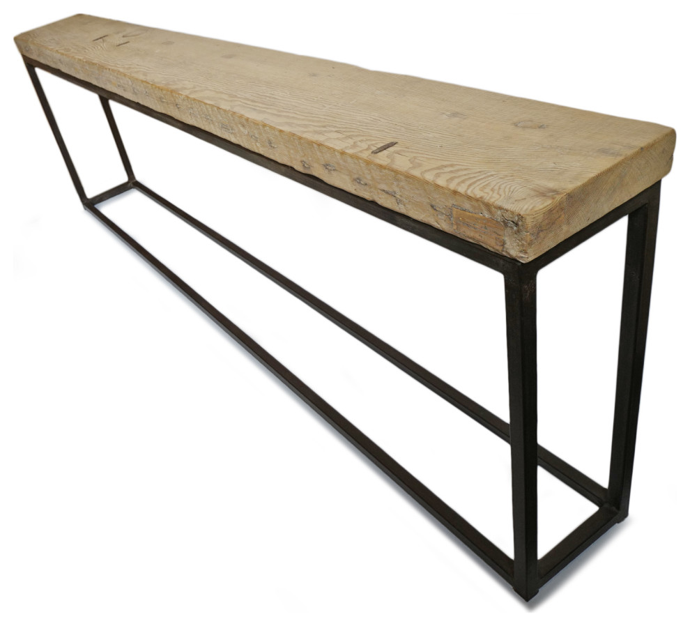 Narrow Old Plank Console Table   Industrial   Console Tables   by Design Mix Furniture  Houzz