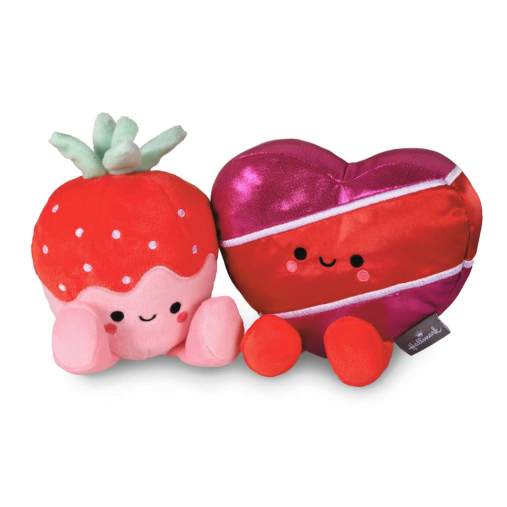 Hallmark  Better Together Strawberry and Chocolates Magnetic Plush Pair, 5.5