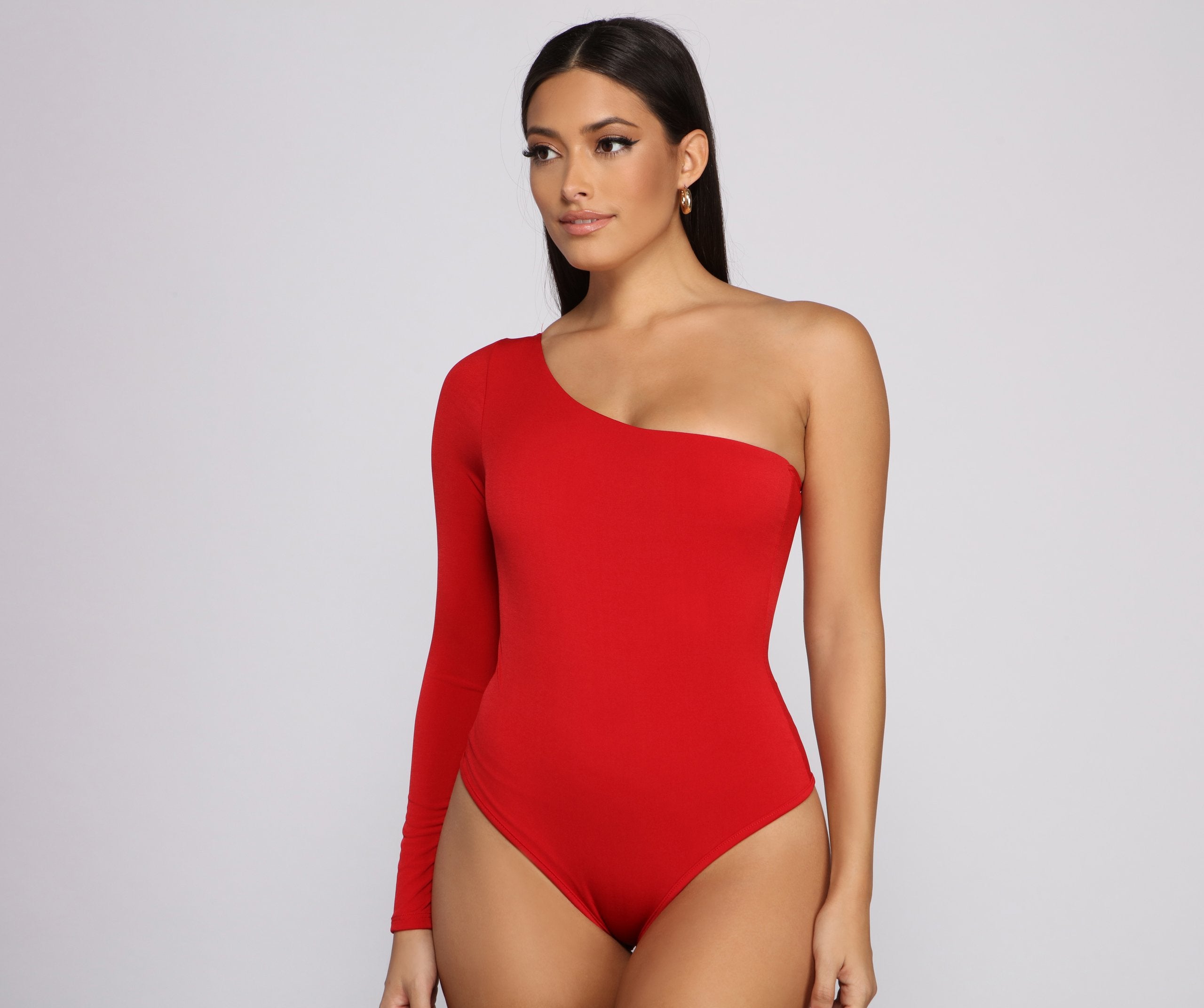 Chic Vibes One Shoulder Bodysuit