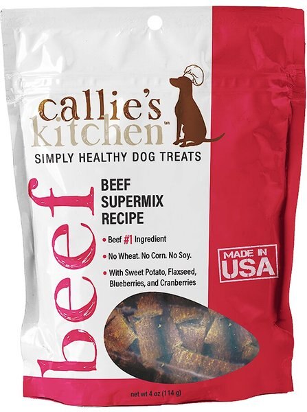 Callie's Kitchen Beef Supermix Recipe Dog Treats， 4-oz bag