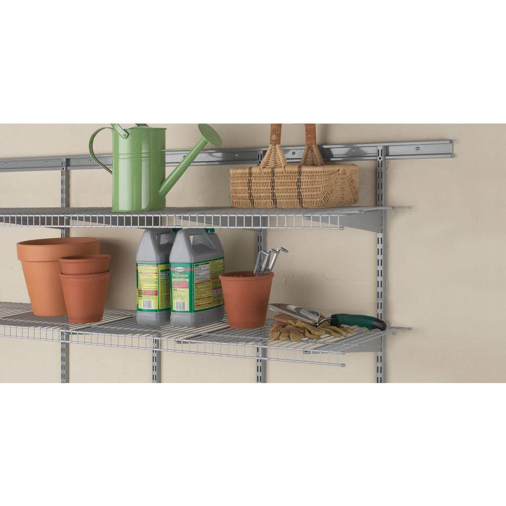 ClosetMaid Maximum Load 72 in. W x 16 in. D Silver Ventilated Wire Shelf 73571