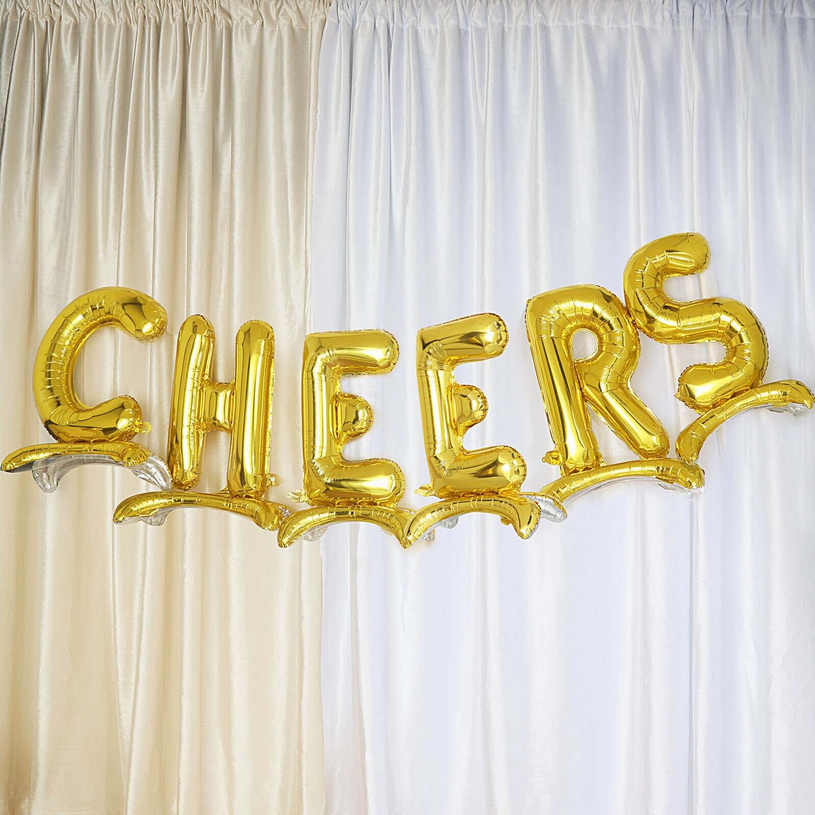 Gold Self Standing Helium/Air Mylar Foil Letter and Number Balloons 27