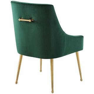 MODWAY Discern Green Upholstered Performance Velvet Dining Chair EEI-3508-GRN