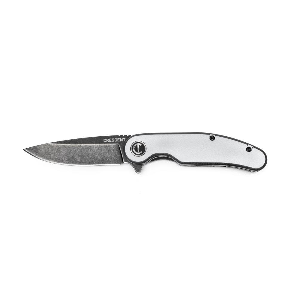 3-1/4 Drop Point Aluminum Handle Pocket Knife