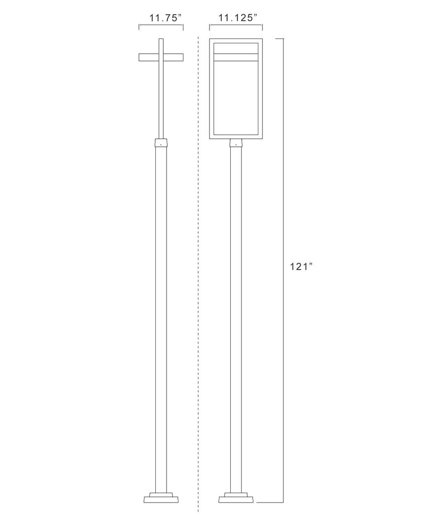 Z-Lite 566PHXLS536PBKLED