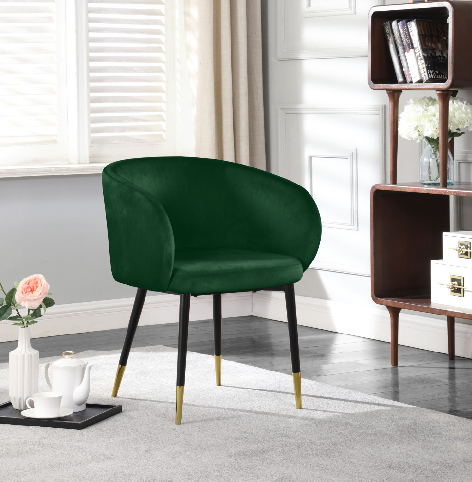 The Soho Dining Chair  Velvet   Midcentury   Dining Chairs   by Meridian Furniture  Houzz
