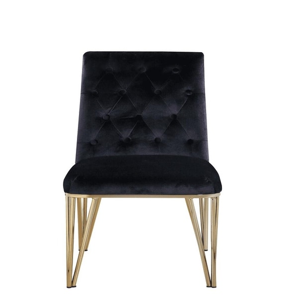 Moishe Diamond Velvet Upholstered Dining Chair