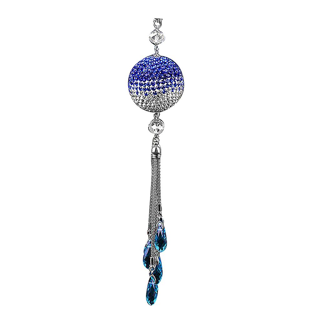 Car Diamond-encrusted Rearview Mirror Pendant Crystal Ball Decoration Bling Bling Creative Fashion Pendant For Car Home Office Pendant Decoration Whit