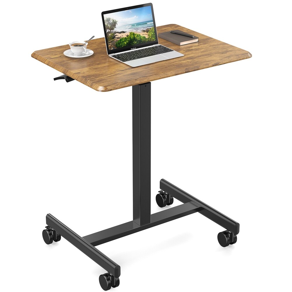 Small Mobile Rolling Standing Desk