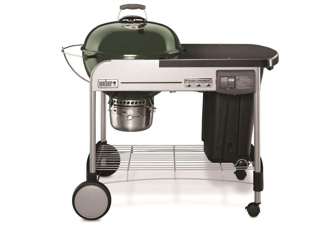 Performer Deluxe Charcoal Grill ; 22 In. Green