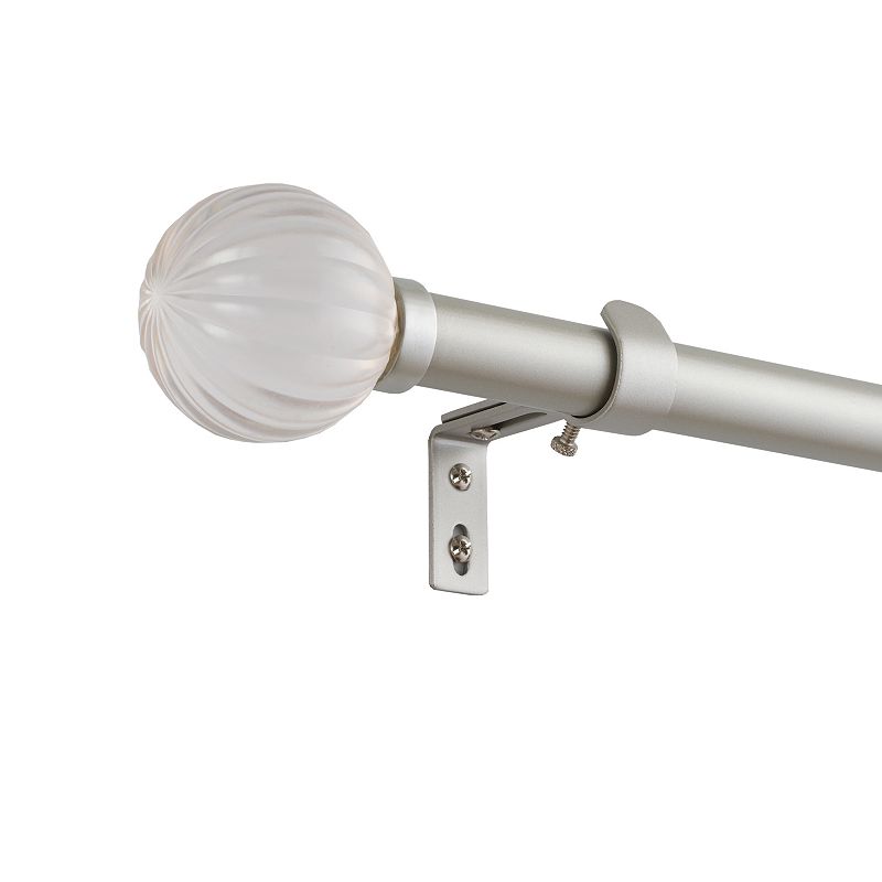 eclipse 1 Decorative Acylic Ball Curtain Rod