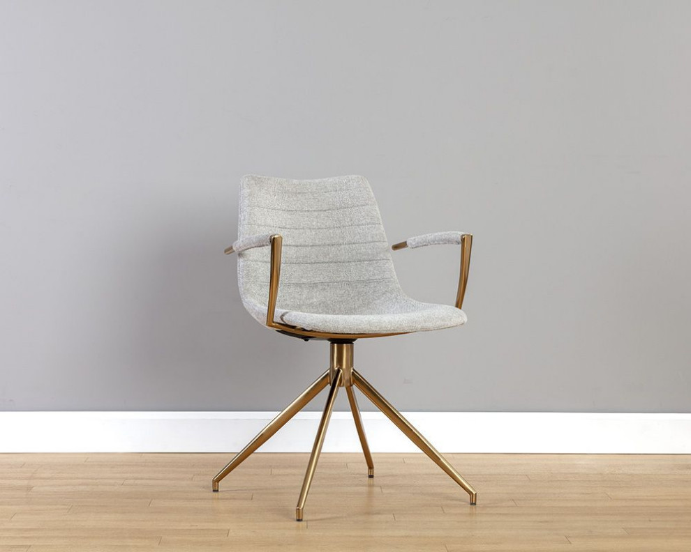 Andres Swivel Dining Armchair   Midcentury   Dining Chairs   by Sunpan Modern Home  Houzz