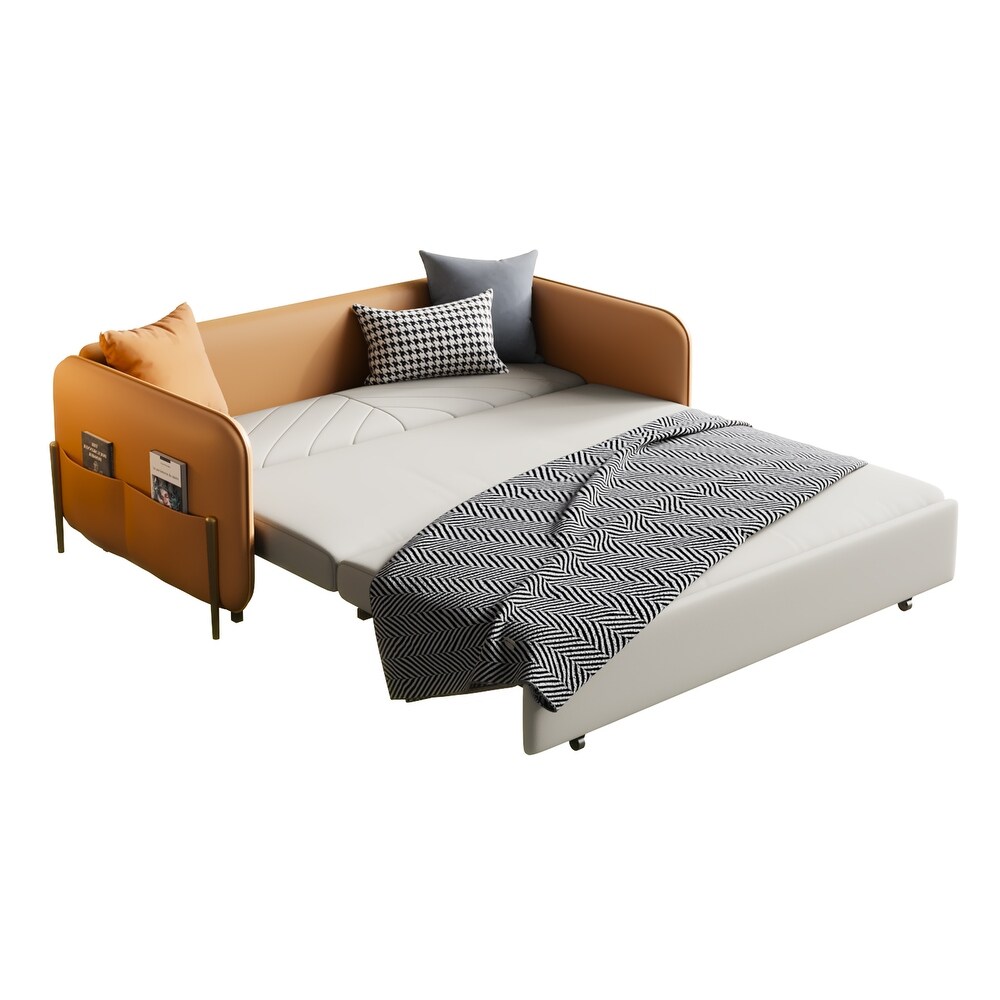 JASIWAY 67 in. Width Modern Pull Out Queen Size Sofa Bed