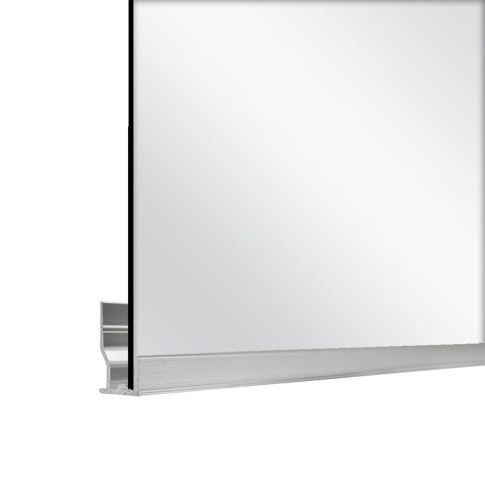 Glacier Bay 48 in. Silver J-Mold Mirror Mount 805194