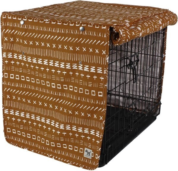 Molly Mutt Dog Crate Cover， Everywhere， Rust