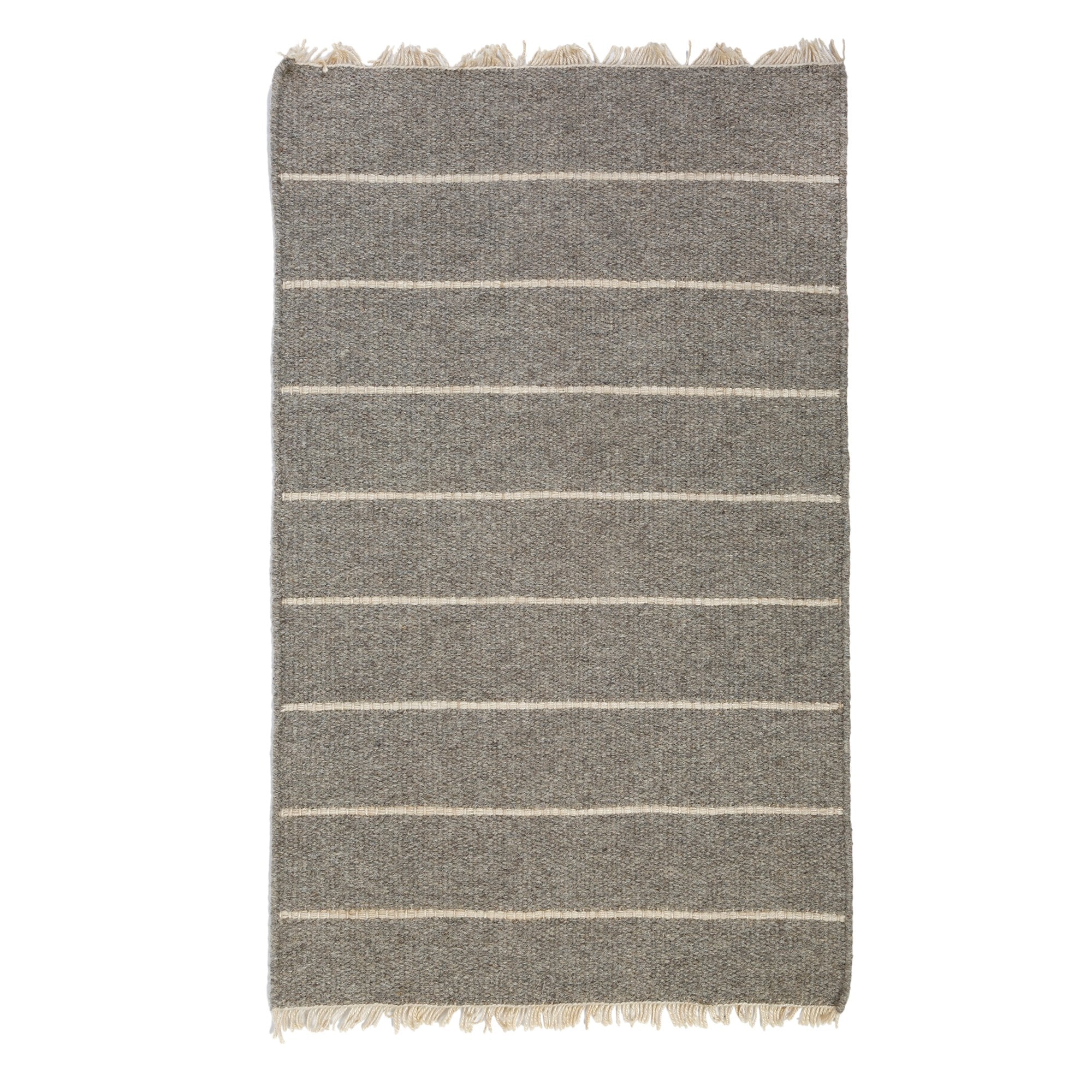 Warby Handwoven Rug in Light Grey