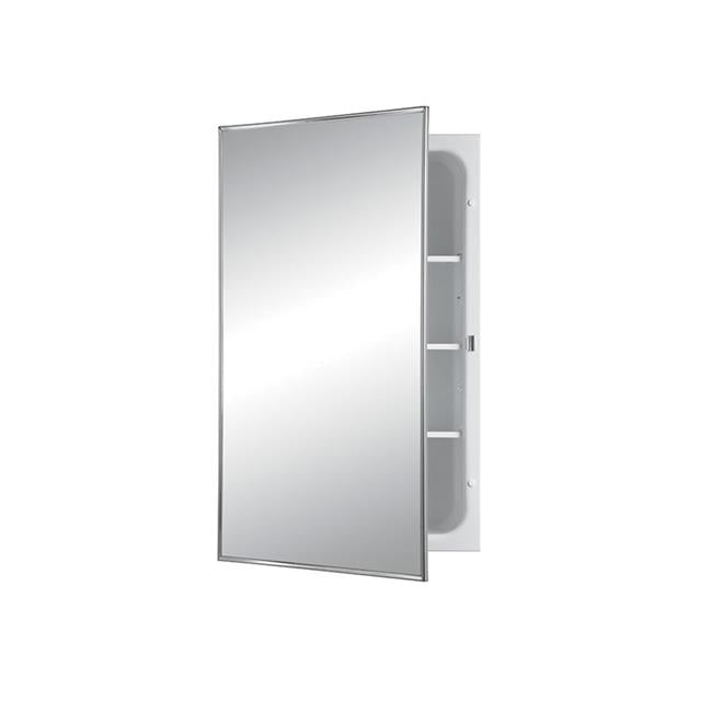 16 x 26 in. Medicine Cabinet with Adjustable Polished Stainless Steel