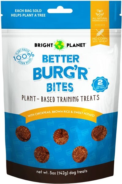 Bright Planet Pet Better Burg'r Beef Flavored Soft and Chewy Dog Training Treats， 5-oz bag