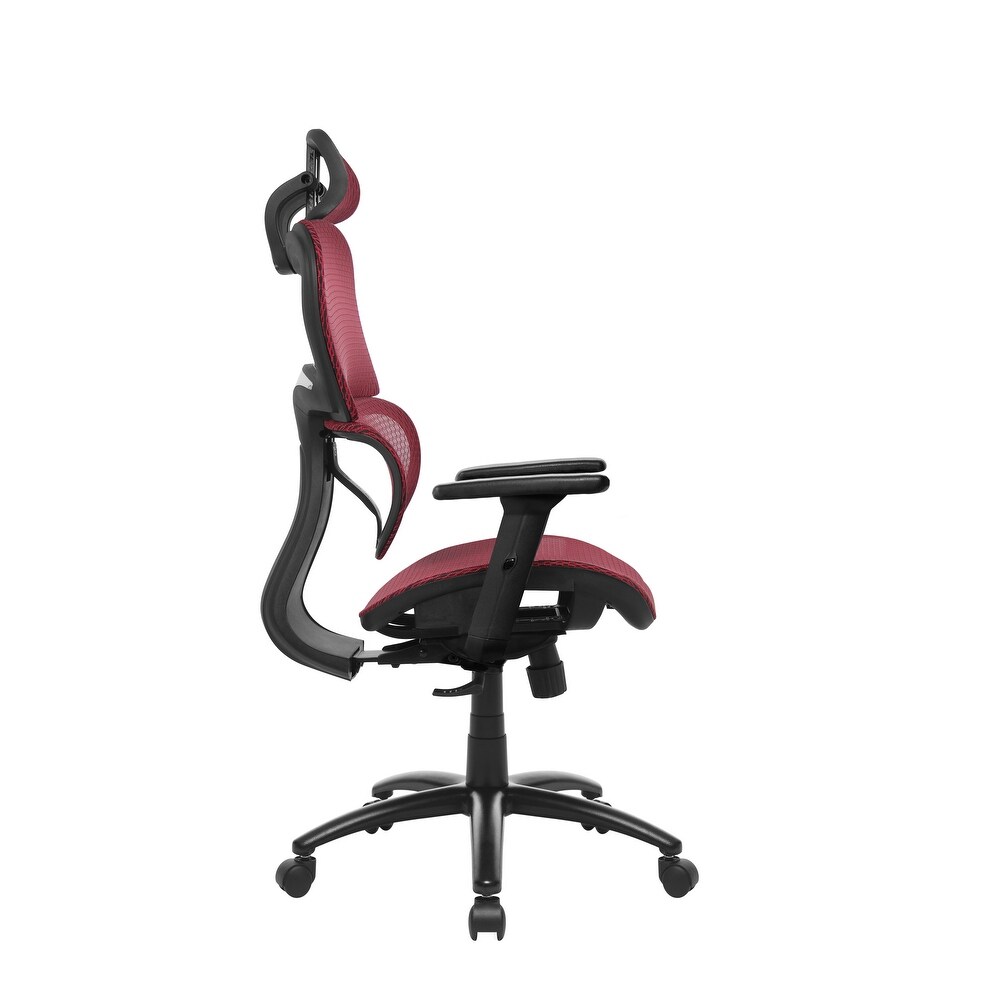 3D Arms Computer Chair Comfort Adjustable Chair with Adjustable Headrest Office Chair Back Desk Chair Rolling Industrial Chair