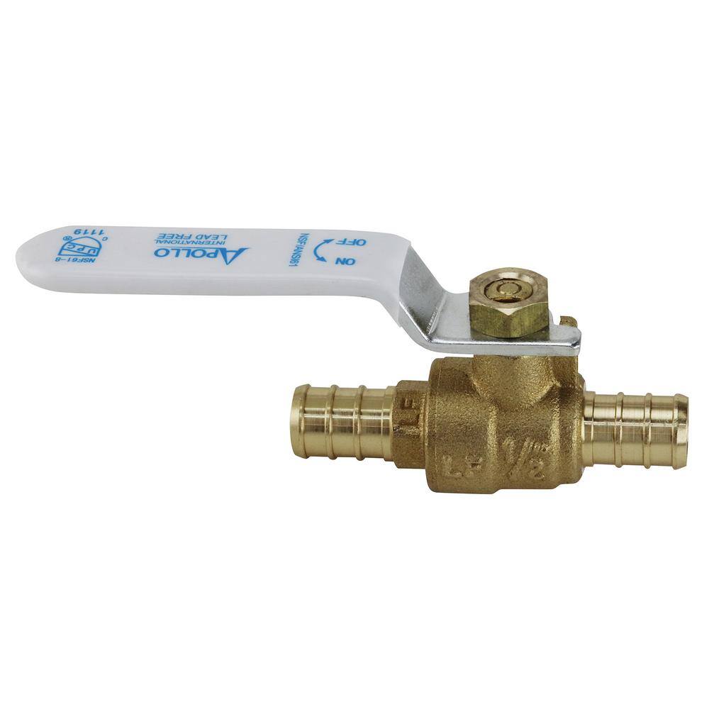 Apollo 12 in. Brass PEX-B Barb Ball Valve APXV1212