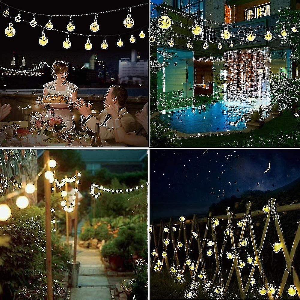 Outdoor Solar String Light 50 Leds 7m 8 Solar Modes