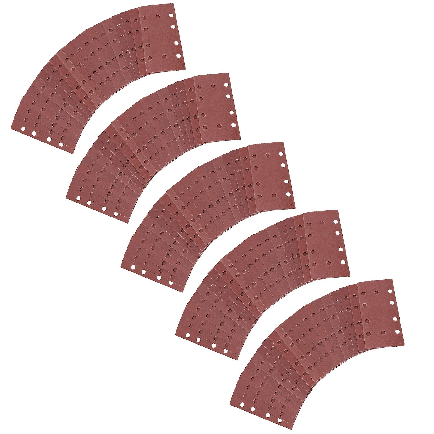 Hook + Loop Mixed Grit Sanding Pads Sheets Sander sandpaper 40 – 120Grit 100pc