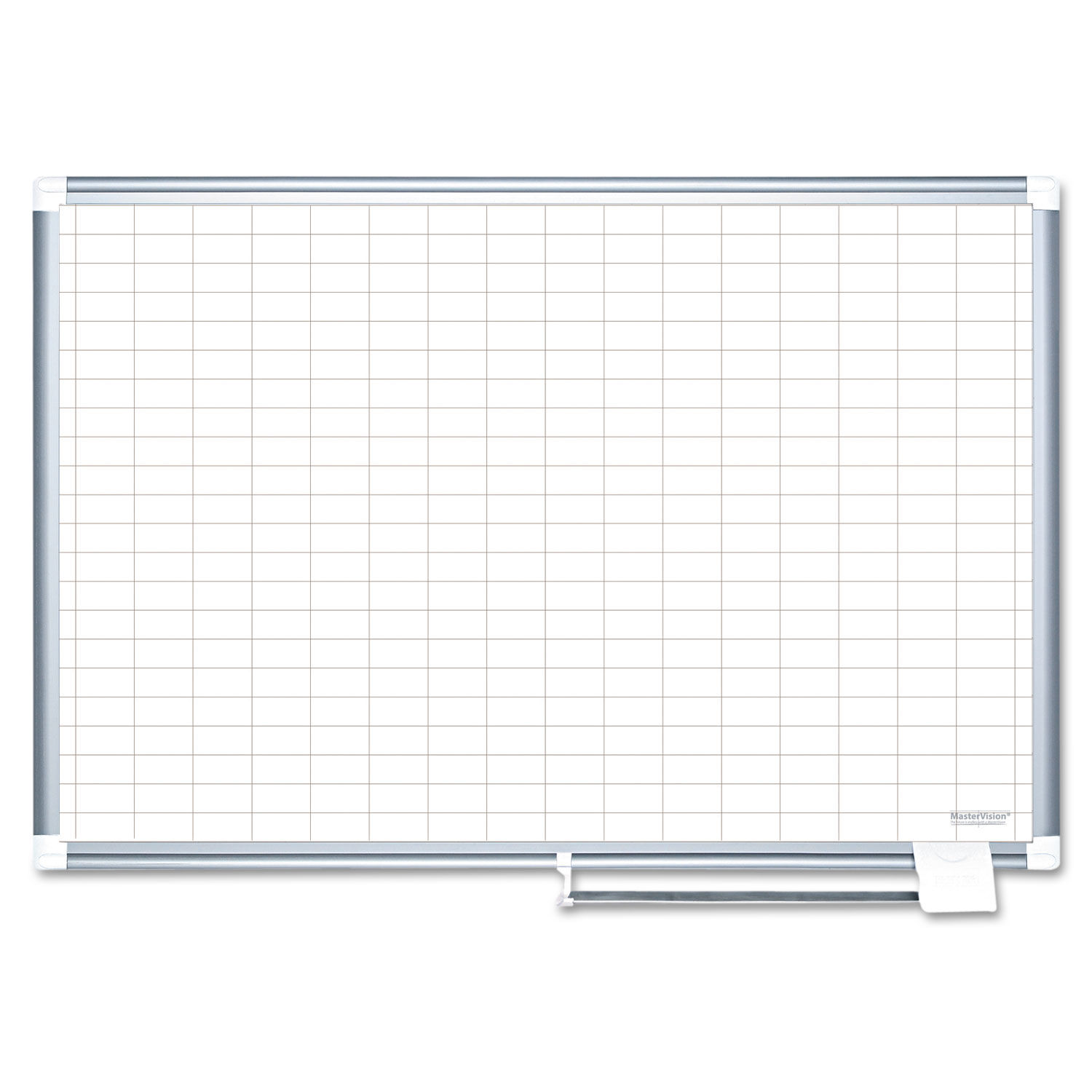 Gridded Magnetic Porcelain Dry Erase Planning Board by MasterVisionandreg; BVCCR1230830