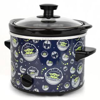 Uncanny Brands Star Wars The Mandalorian 2 Qt Navy Blue Slow Cooker SC2-SRW-MAN1