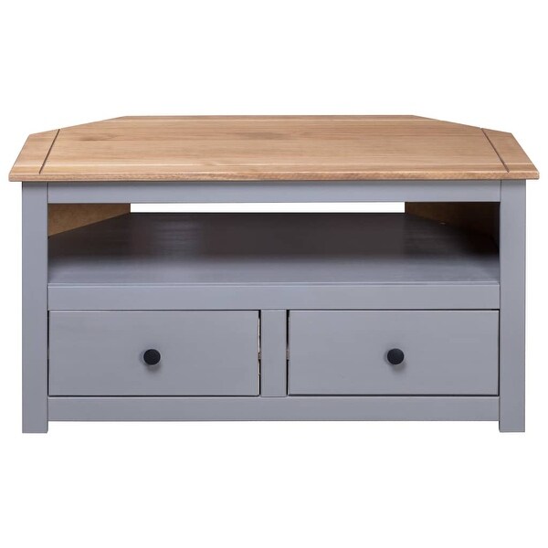 Corner TV Cabinet Gray 36.6