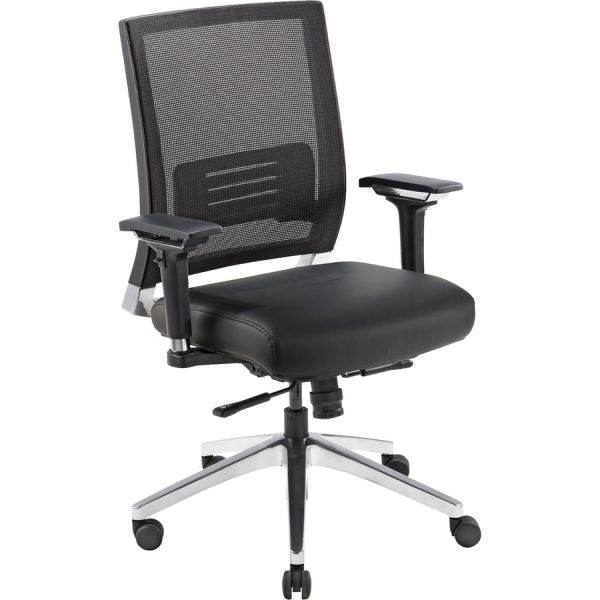 Lorell Lower Back Swivel Executive Mesh Office Chair