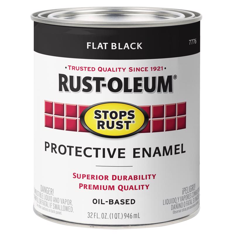 PAINT QT FLAT BLACK R-O