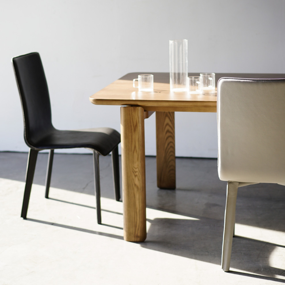 Perugia Top Grain Leather Side Chair   Contemporary   Dining Chairs   by Maria Yee Inc  Houzz