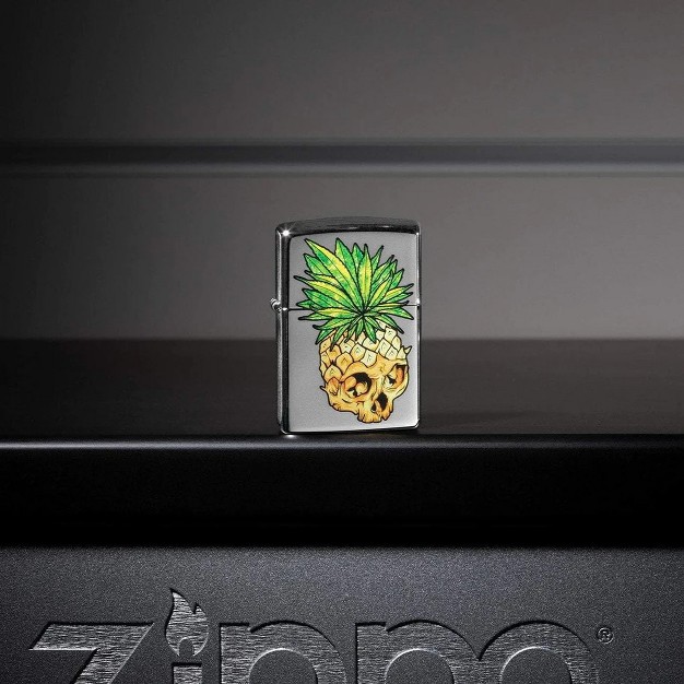 Zippo Leaf Skull Pineapple Design Windproof Lighter