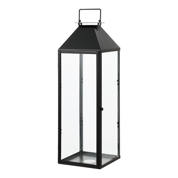 SAFAVIEH Ruane 25-inch Outdoor Lantern - 8 in. W x 8 in. D x 26 in. H Shopping - The Best Deals on Outdoor Wall Lanterns | 41005084