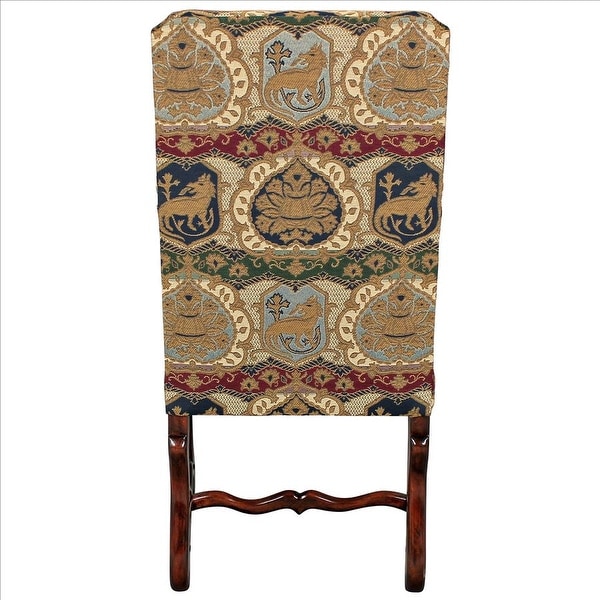 Design Toscano Chateau DuMonde Coat of Arms Dining Arm Chair