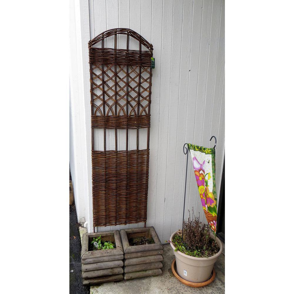 MGP 72 in. H x 18 in. W Willow Woven Trellis WS-68