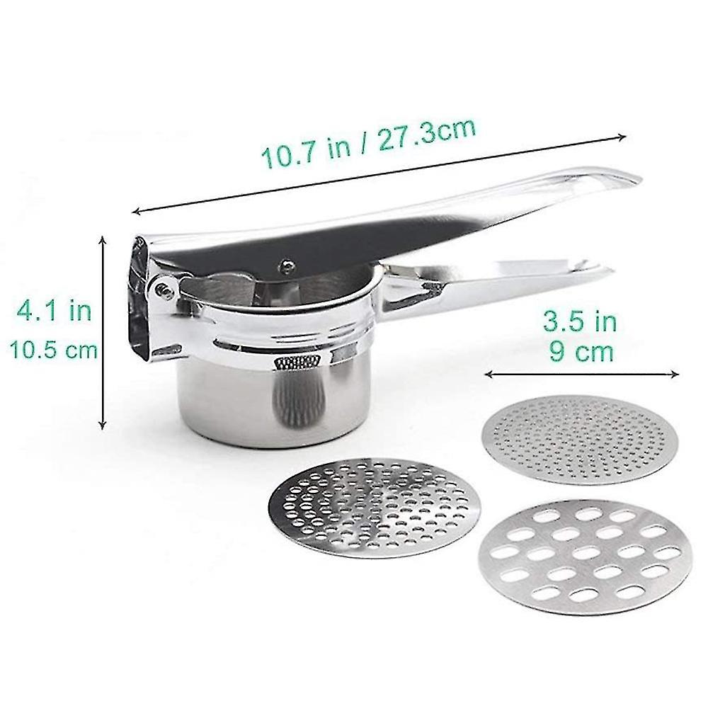 Premium Spaetzle / Potato Press Made Of Stainless Steel 3 Sieve Inserts