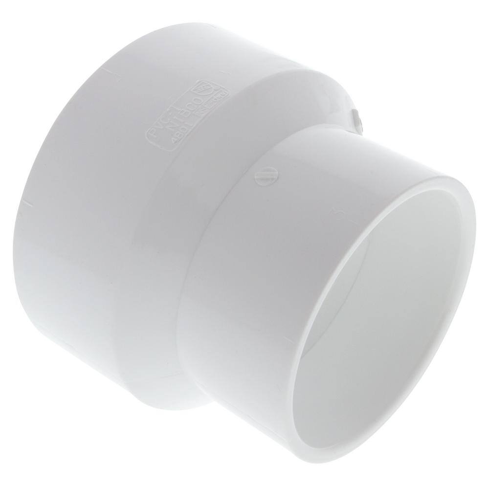 NIBCO 4 in. x 3 in. PVC DWV Hub x Hub Reducing Coupling C4801HD43