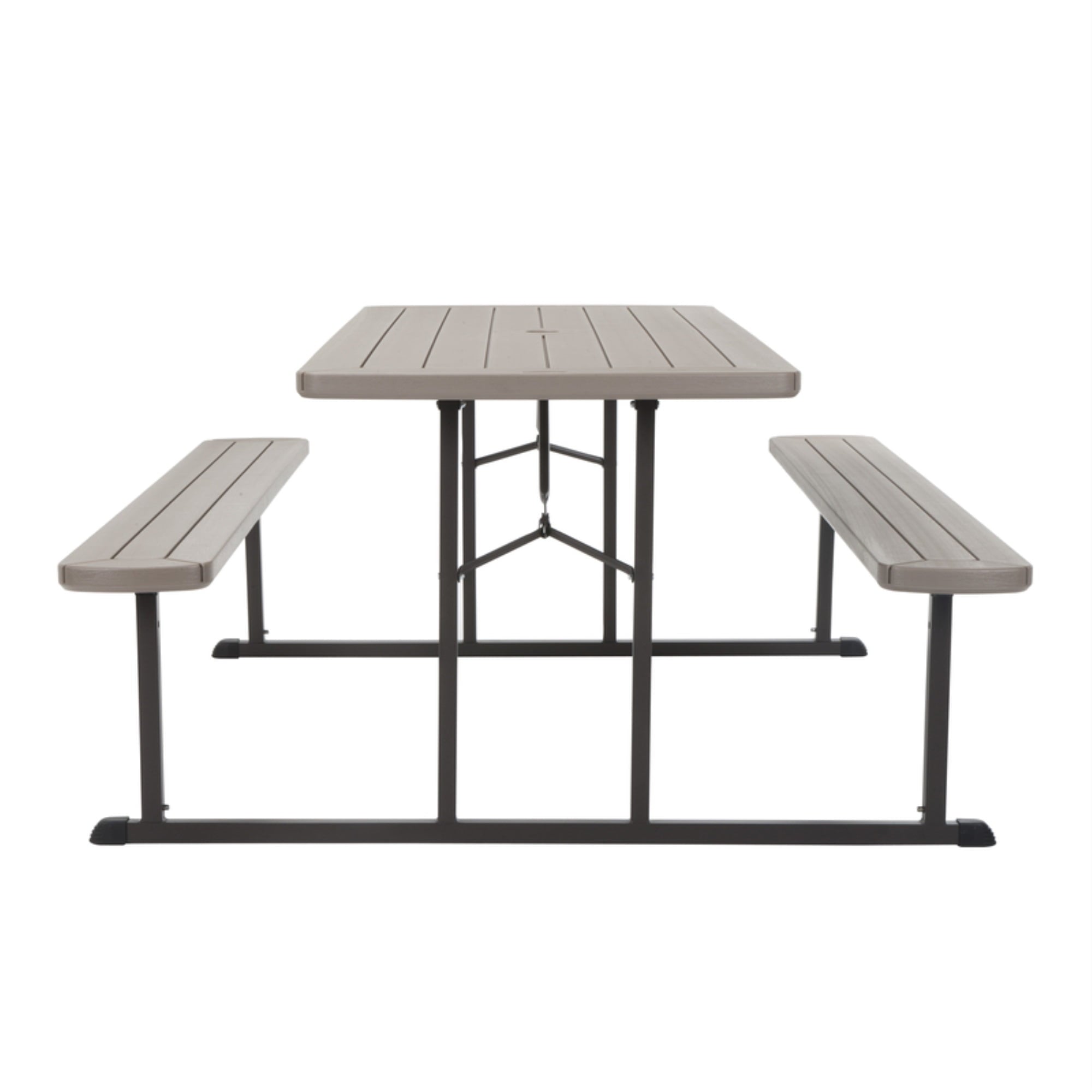 PICNIC TABLE BRN STL/WD