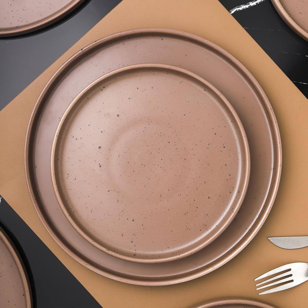 STONE LAIN Stone Lain Celina 32-Piece Dinnerware Set Stoneware Service For 8 Brown Matte BLB0477-B020002