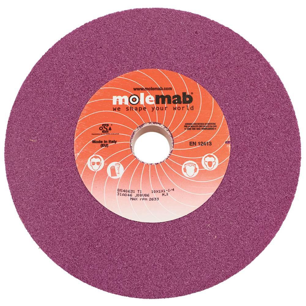 STENS New Grinding Wheel for I.D. 1 14 in. Maximum RPM 2633 O.D. 10 in. Thickness 1 in. Grit 46 Maximum RPM 2633 750-148