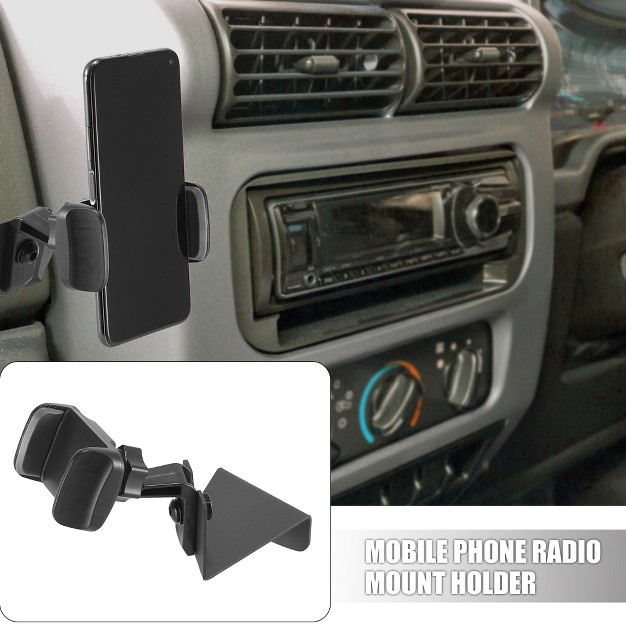 Unique Bargains Car Mobile Phone Holder Mount Kit For Jeep Wrangler Tj Lj 1997 2006 Black