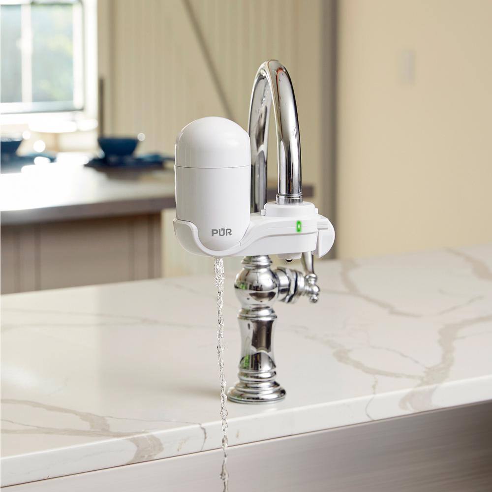 PUR Faucet Mount Filtration System White FM3333BV2