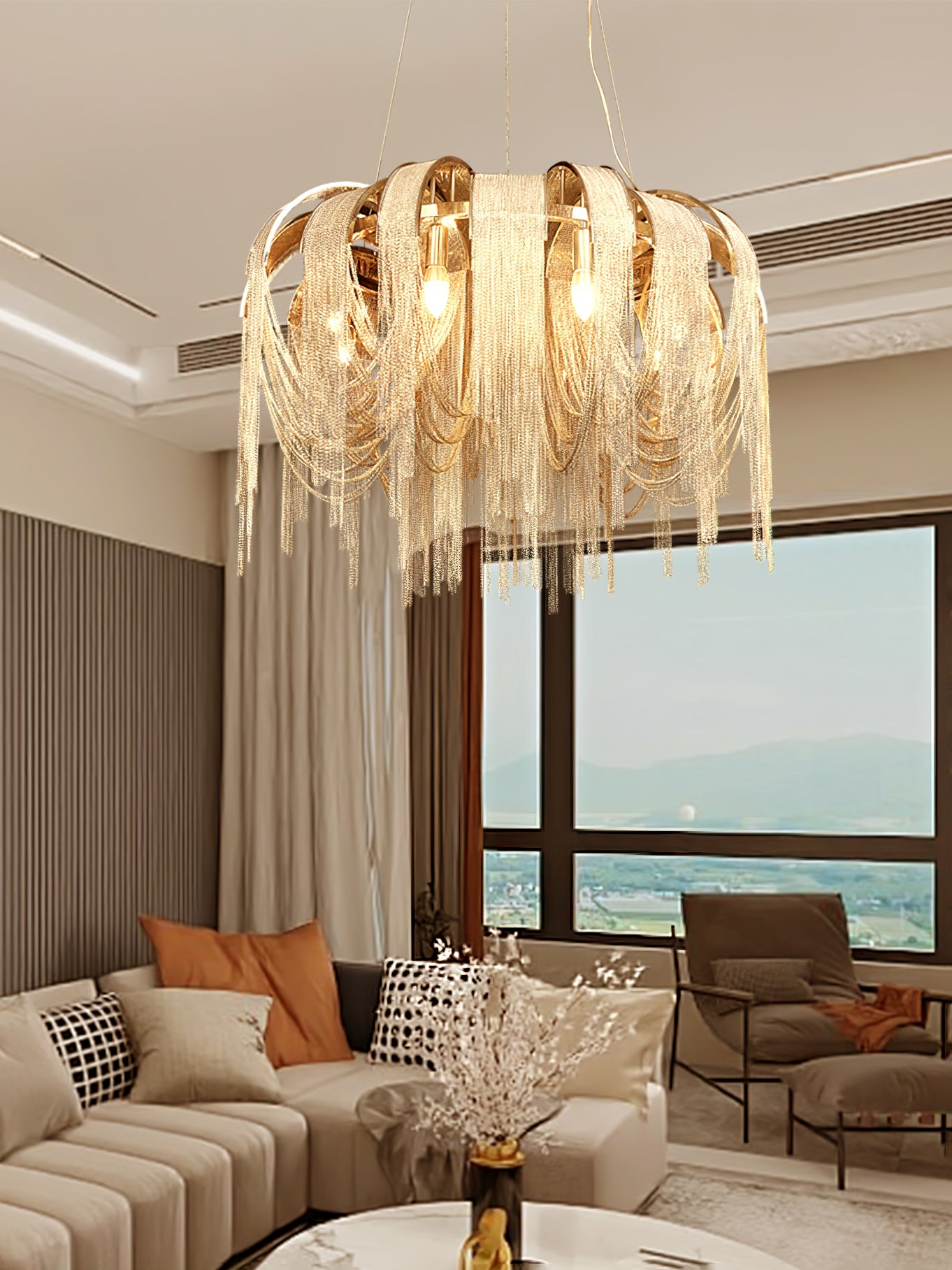 Length Chains Chandelier