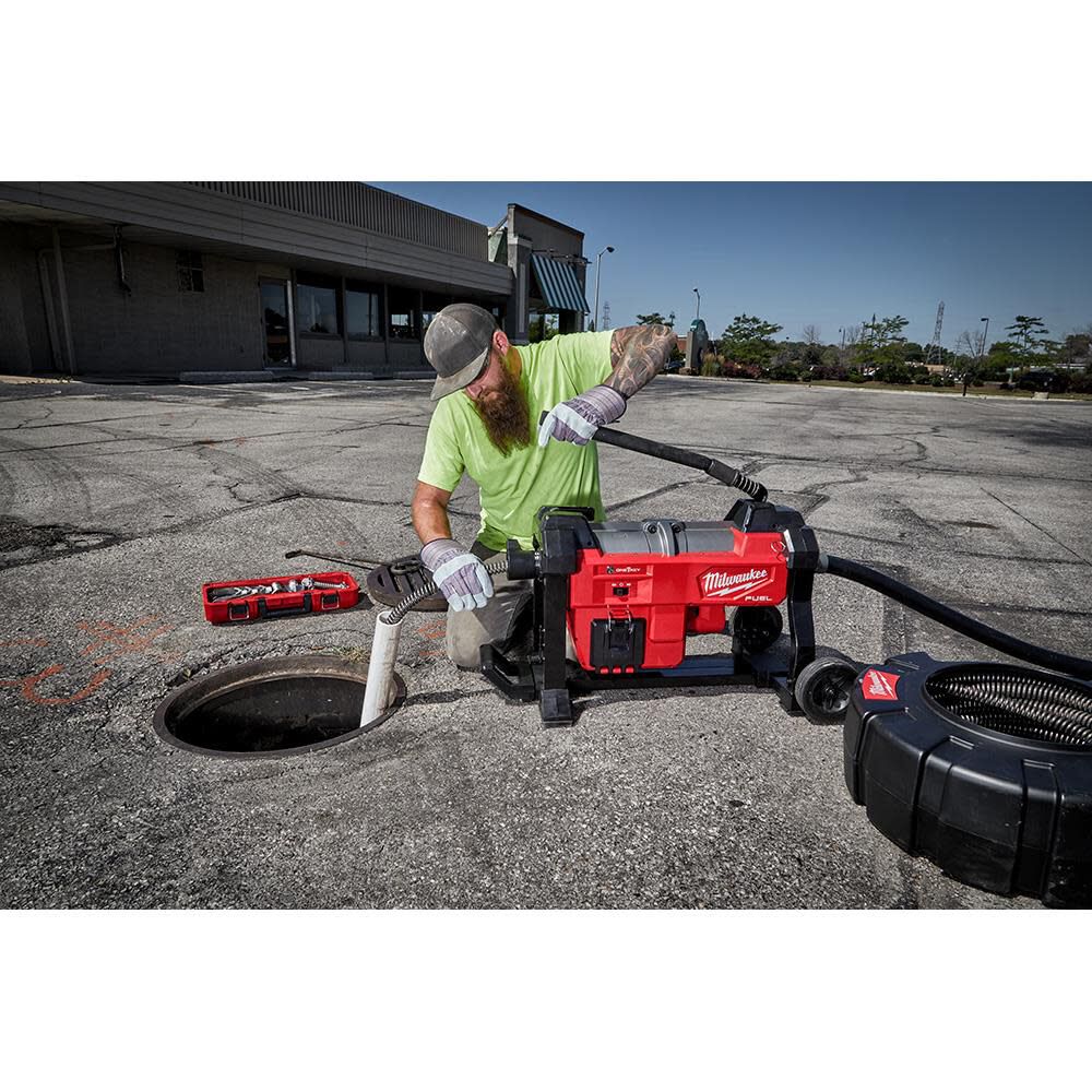 Milwaukee M18 FUEL Sewer Sectional Machine with Cable Drive 1-1/4 in. Cable Kit 2871A-22 from Milwaukee