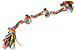 Mammoth Flossy Chews 4 Knot Rope Tug Dog Toy， Large， 27