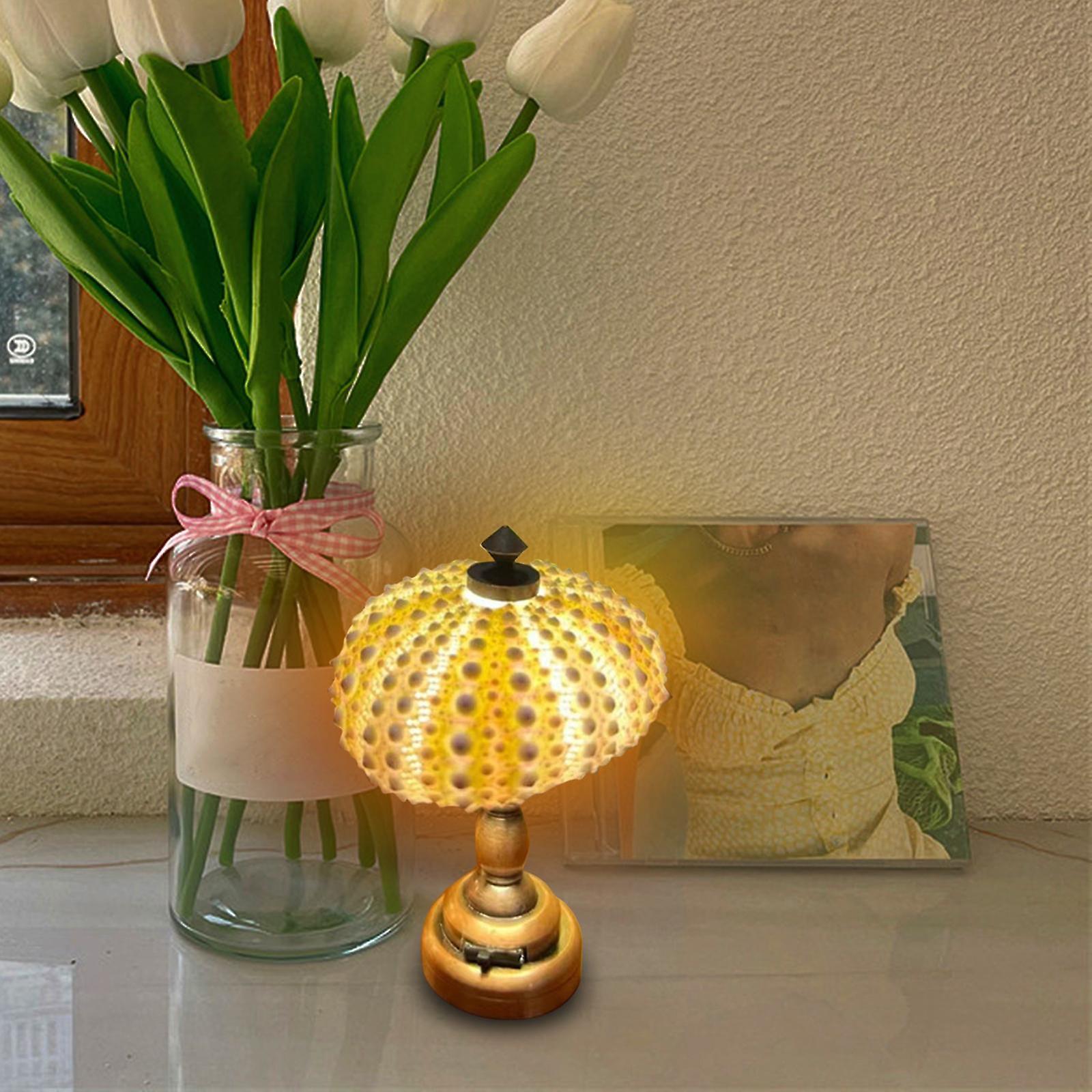 Sea Urchin Small Night Light Mini Bedside Lamp For Living Room Birthday Gift