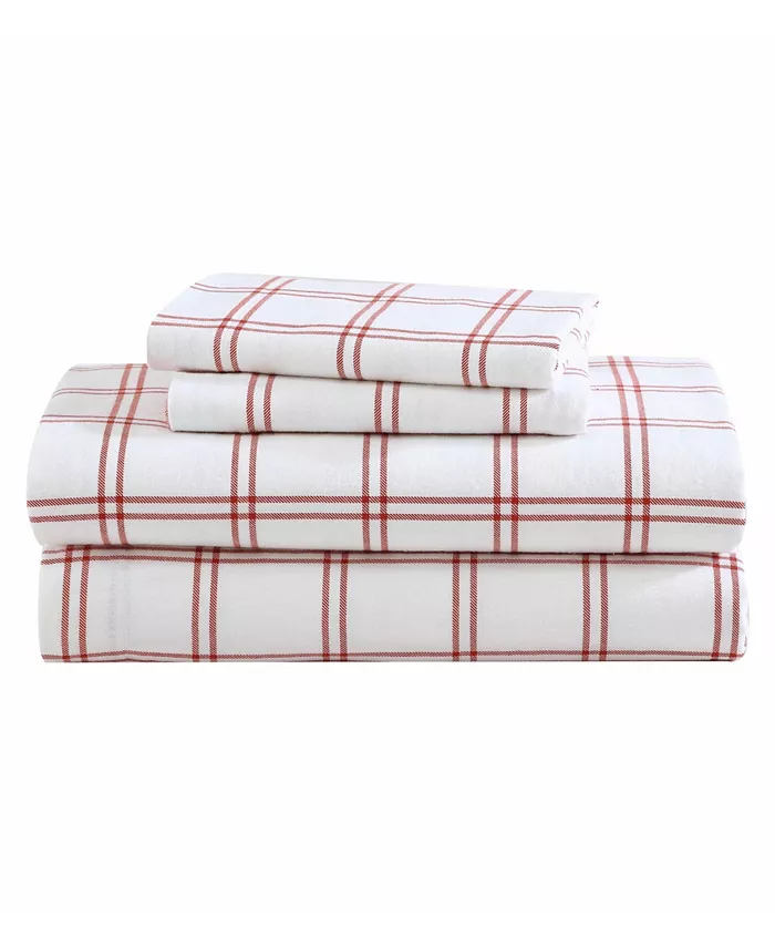 Eddie Bauer Cotton Flannel 3 Piece Sheet Set， Twin