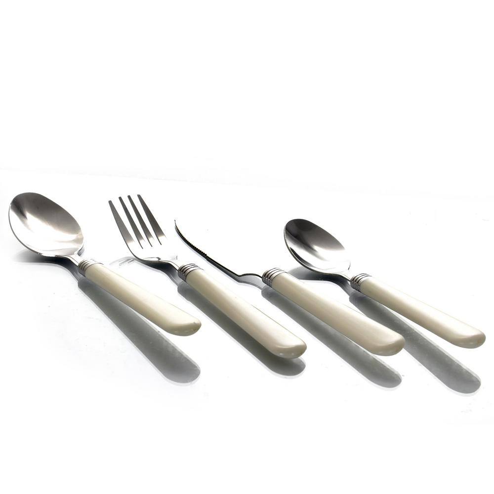 Gibson Sensations II 16-Piece White Flatware Set (Service for 4) 98581979M