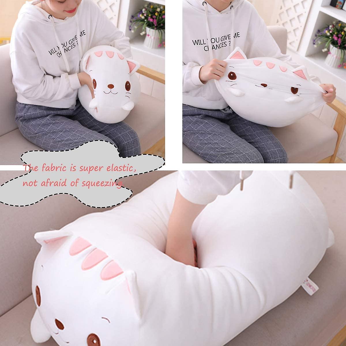 35.5 Inch Cute Bear Plush Stuffed Animal Cylindrical Body Pillow，super Soft Cartoon Hugging Toy Gifts For Bedding， Kids Sleeping Kawaii Pillow